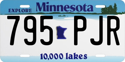 MN license plate 795PJR