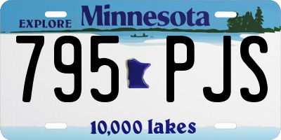 MN license plate 795PJS