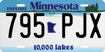 MN license plate 795PJX