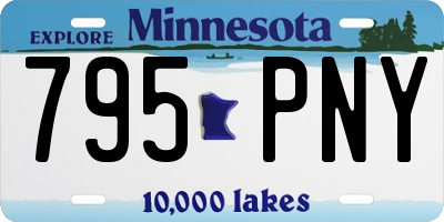 MN license plate 795PNY