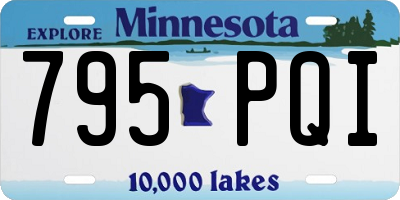 MN license plate 795PQI