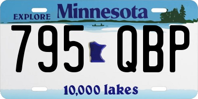 MN license plate 795QBP