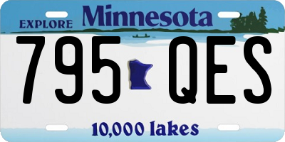 MN license plate 795QES