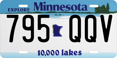 MN license plate 795QQV