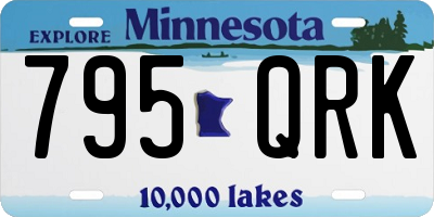 MN license plate 795QRK