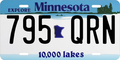 MN license plate 795QRN