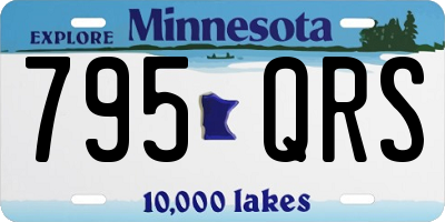 MN license plate 795QRS