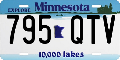 MN license plate 795QTV