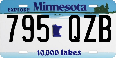 MN license plate 795QZB