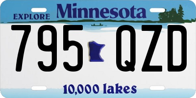 MN license plate 795QZD