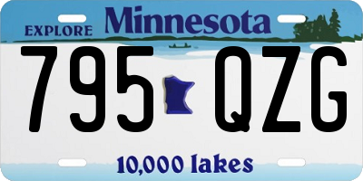 MN license plate 795QZG