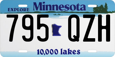 MN license plate 795QZH
