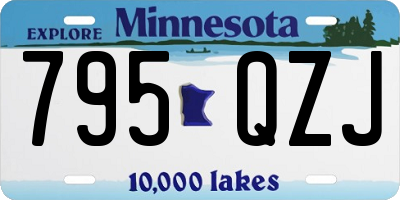 MN license plate 795QZJ