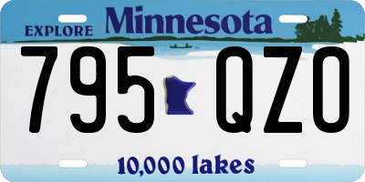 MN license plate 795QZO