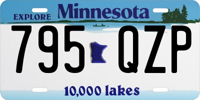 MN license plate 795QZP