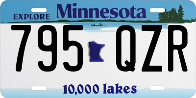 MN license plate 795QZR