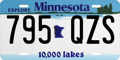MN license plate 795QZS