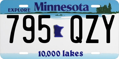 MN license plate 795QZY