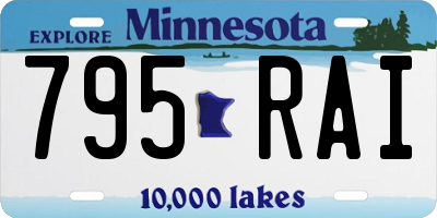 MN license plate 795RAI