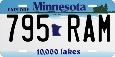 MN license plate 795RAM