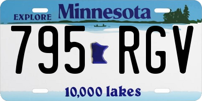 MN license plate 795RGV