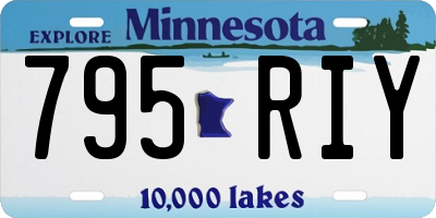 MN license plate 795RIY