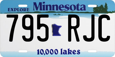 MN license plate 795RJC