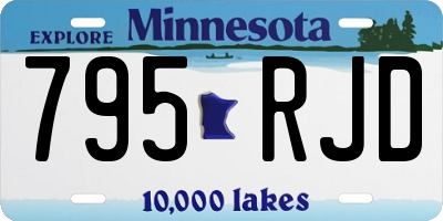 MN license plate 795RJD