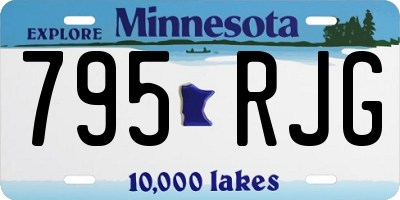 MN license plate 795RJG
