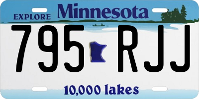 MN license plate 795RJJ