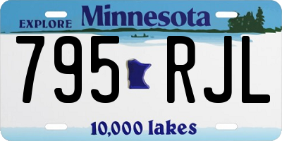 MN license plate 795RJL