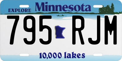 MN license plate 795RJM