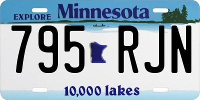 MN license plate 795RJN