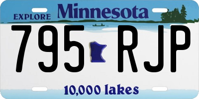 MN license plate 795RJP