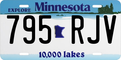 MN license plate 795RJV