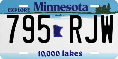 MN license plate 795RJW