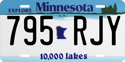MN license plate 795RJY