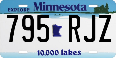 MN license plate 795RJZ