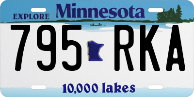 MN license plate 795RKA