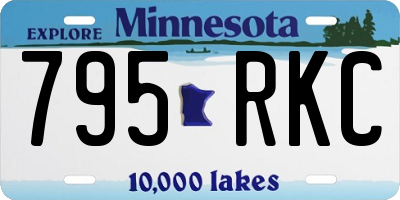 MN license plate 795RKC