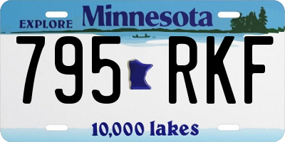 MN license plate 795RKF