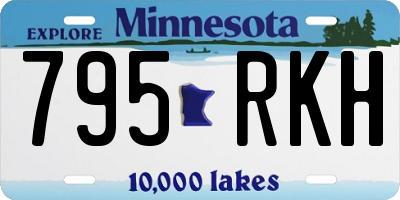 MN license plate 795RKH