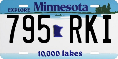 MN license plate 795RKI