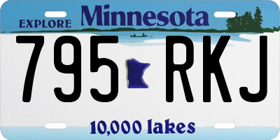 MN license plate 795RKJ