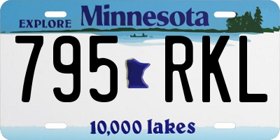 MN license plate 795RKL