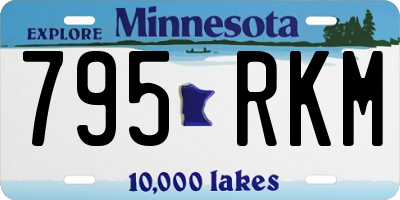 MN license plate 795RKM