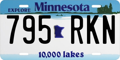 MN license plate 795RKN
