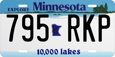 MN license plate 795RKP