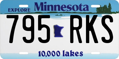 MN license plate 795RKS
