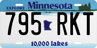 MN license plate 795RKT